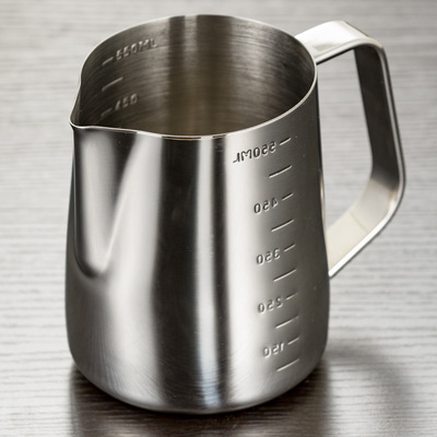 天际拉花杯 不锈钢尖嘴奶泡杯 意式打奶杯带刻度 咖啡器具