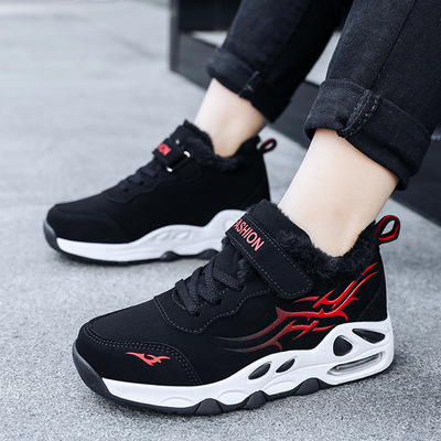 Boys sports shoes 2018 Plush new pattern Versatile children Running shoes leisure time CUHK keep warm children's shoes gym shoes