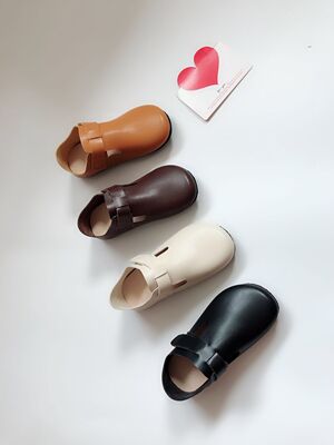 2018 Autumn new pattern children Single shoes Casual shoes children's shoes Korean Edition leather shoes kindergarten Indoor shoes