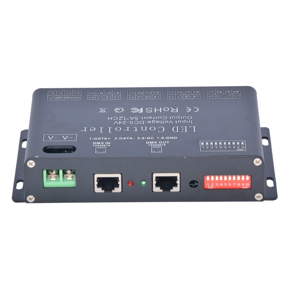 Декодер постоянного напряжения DMX 12 каналов 1DMX управление многоканальным DMX контроллер DMX декодер