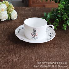 冠达陶瓷 骨瓷咖啡杯，下午茶动物联盟咖啡杯碟，骨瓷咖啡套装