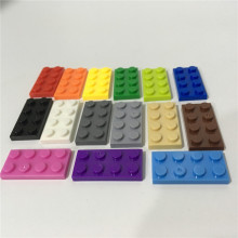 兼容乐高国产小颗粒拼插积木2X4孔矮砖矮板moc散装零件配件3020