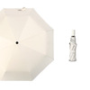 Umbrella wholesale new plain vinyl hand three -fold umbrella can be fixed for digital printing advertise