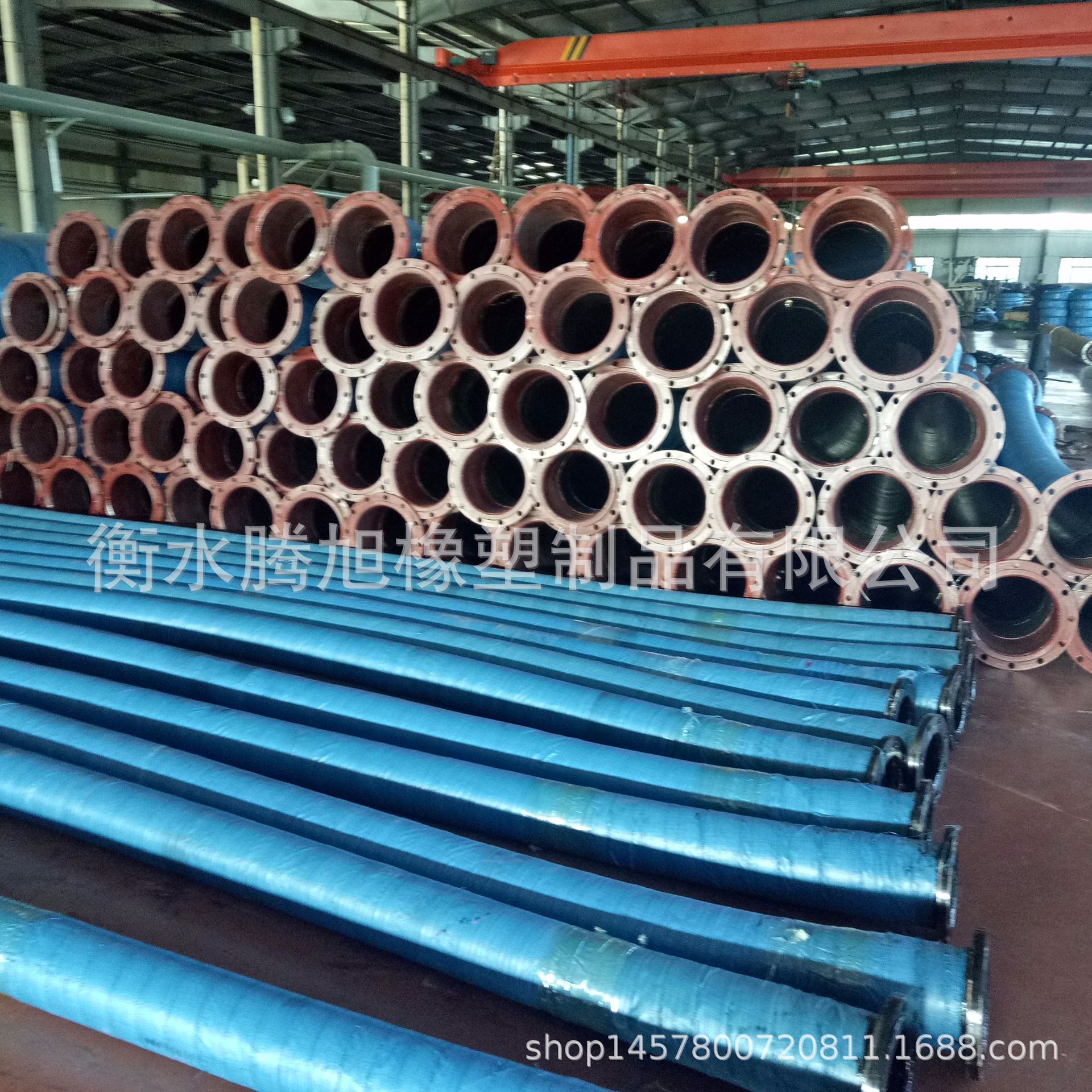 大口径吸排泥浆橡胶软管  法兰连接高压胶管  钢丝胶管