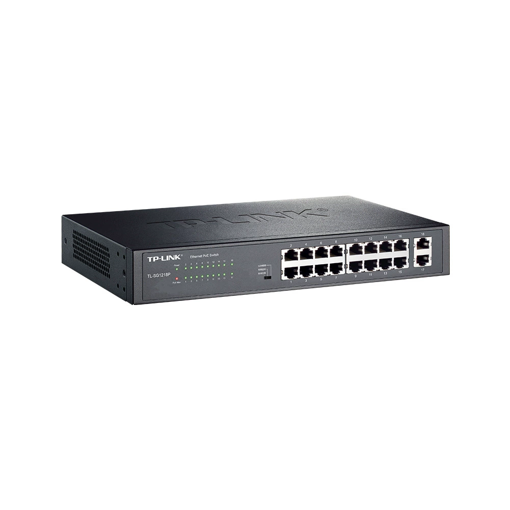 TL-SG1218P full Gigabit 16-port PoE switch VLAN isolation video surveillance industrial multi-interface