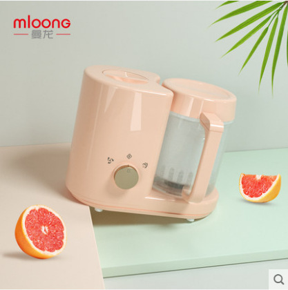 曼龙迷你婴儿辅食机 宝宝多功能蒸煮搅拌一体机 辅食料理机研磨器|ru