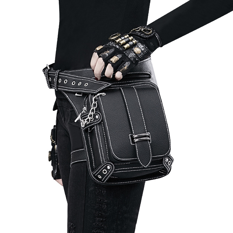 Steampunk Vintage Waistpack Men's Outdoor One Shoulder Crossbody Bag Women's Mobile Phone Waistpack Foreign Trade One hair bag