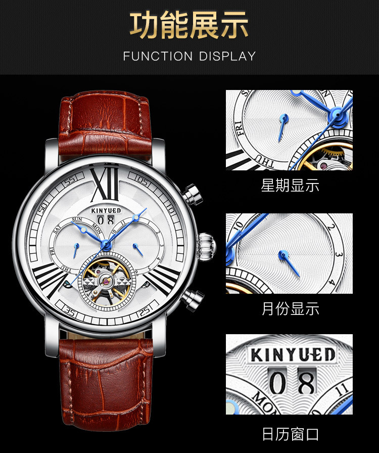 Montre homme KINYUED - Ref 3388217 Image 17