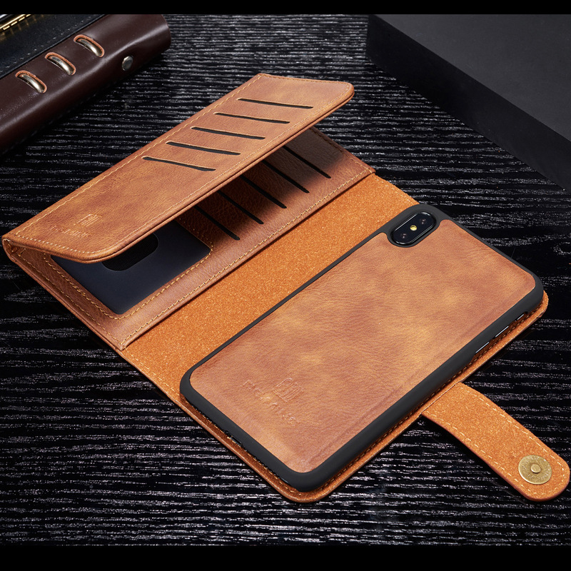 DG.MING Tri-fold Wallet for iPhone12 mini 11 Pro Max Strong Magnetic Split Protective Leather Case DG.MING Tri-fold Wallet for iPhone12 mini 11 Pro Max Strong Magnetic Split Protective Leather Case