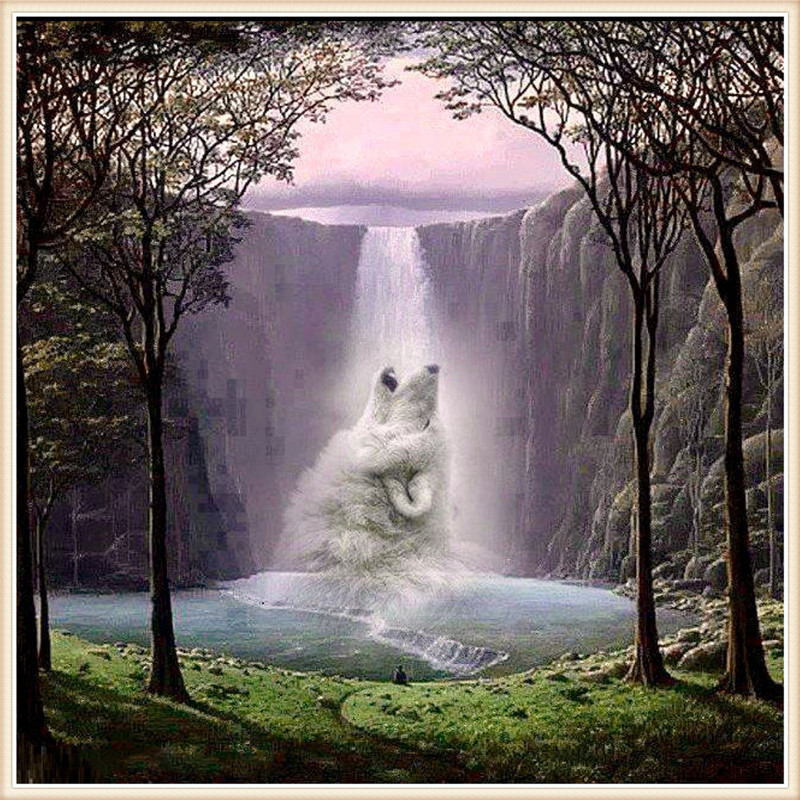 DW1771  瀑布熊定制画30乘以40-1.jpg