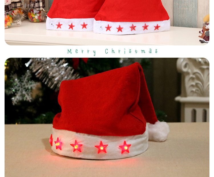 80g Weight christmas hat Event & Party Supplies Party Occasion Christmas Festival Christmas Hat Pattern Fashion Style Sewing Craft Christmas Fashion Christmas Hat Party Christmas Hat