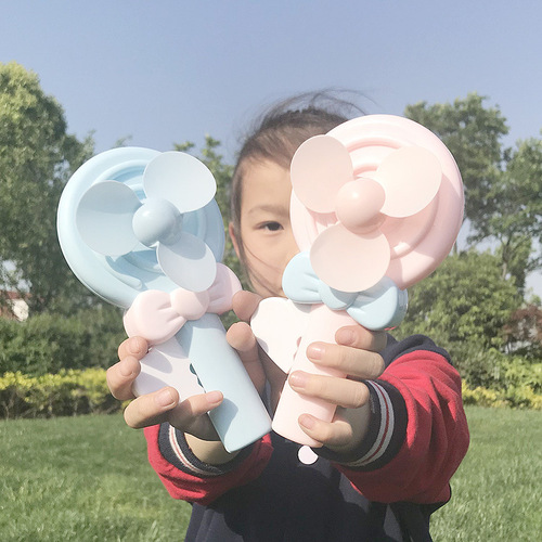 Cartoon lollipop hand-pressed children's small fan Hand-held pressure children's fun fan gift advertising plus LOGO