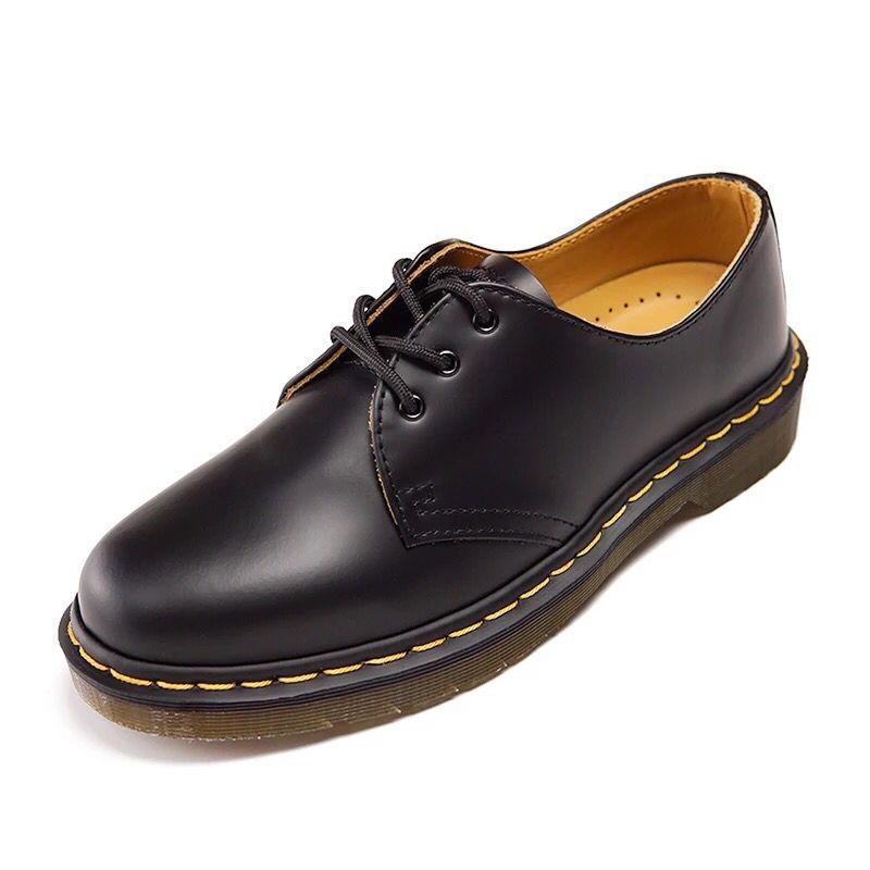 Amazon 1461 black Dr Martin boots 3 Europe and America Flat heel work clothes men and women Low Lovers' shoes Trend