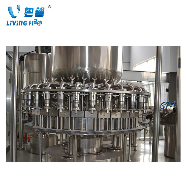 厂家直销全自动三合一瓶装水灌装机 果汁 含气饮料调配生产系统