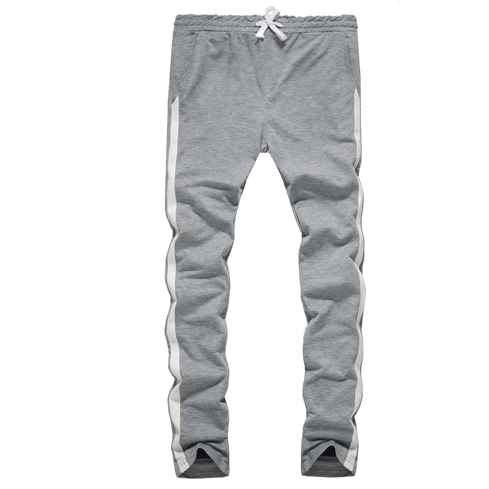 Taobao men's autumn and winter new casual sports pants men's Korean slim drawstring elastic color matching casual pants