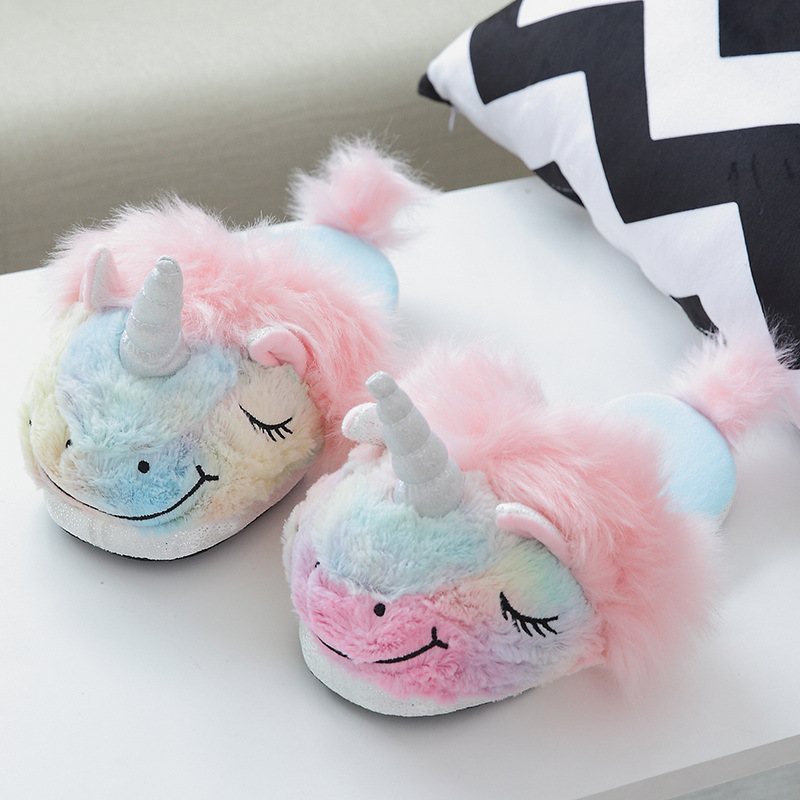 Autumn and winter unicorn plush cotton s...