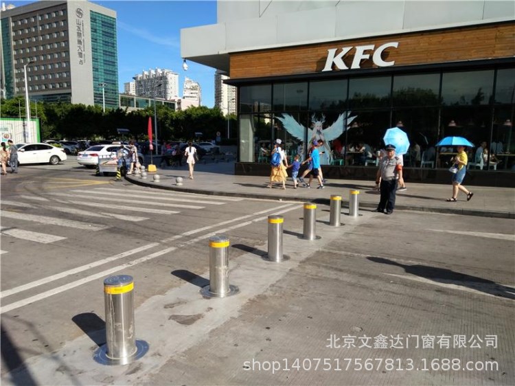 全自动升降柱防撞隔离升降柱遥控阻车柱伸缩地桩防撞液压升降路桩