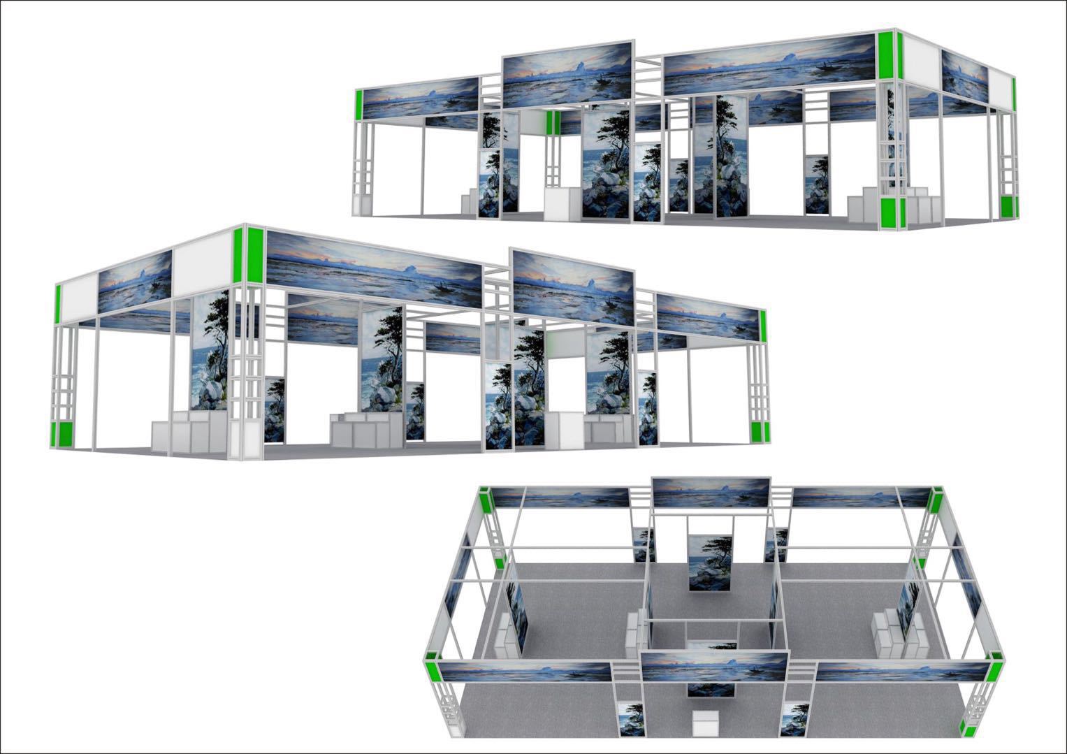 方柱展馆环保材料