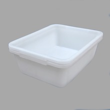 加厚白色塑料膠框盆烏龜盆養龜盆塑料盒塑膠盆方形周轉箱洗菜盆