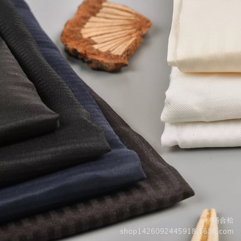 厂家直销全涤、涤纱、涤棉、鱼骨纹人字斜系列口袋布腰里布