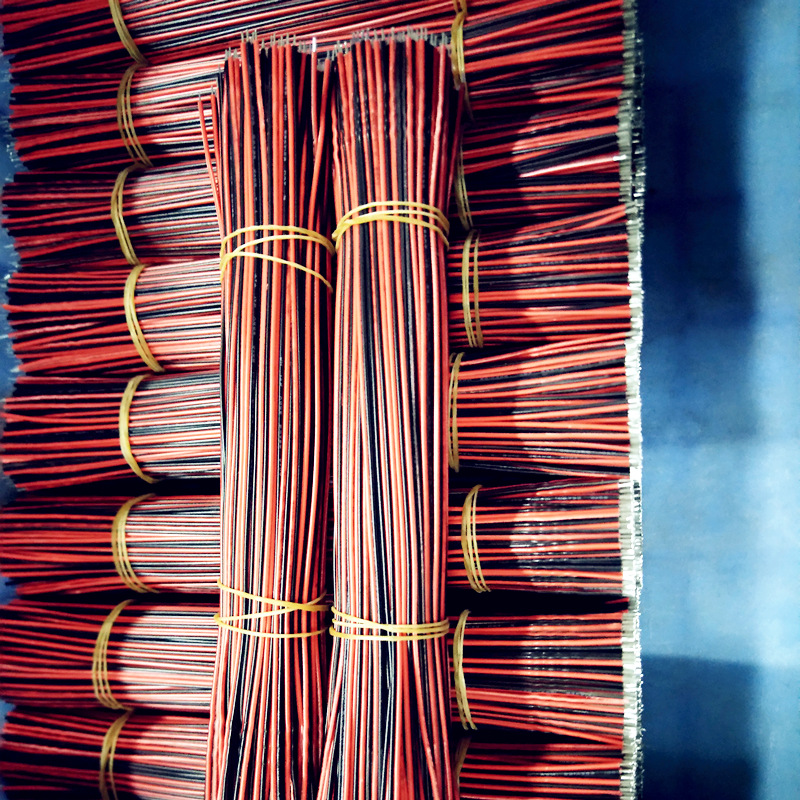 特惠定制 红黑并线 UL1015 超长红黑线剪切 18AWG 红黑排加工直销