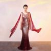 Gradual Pearl Fillet Fishtail with Long Fashion Evening Dress