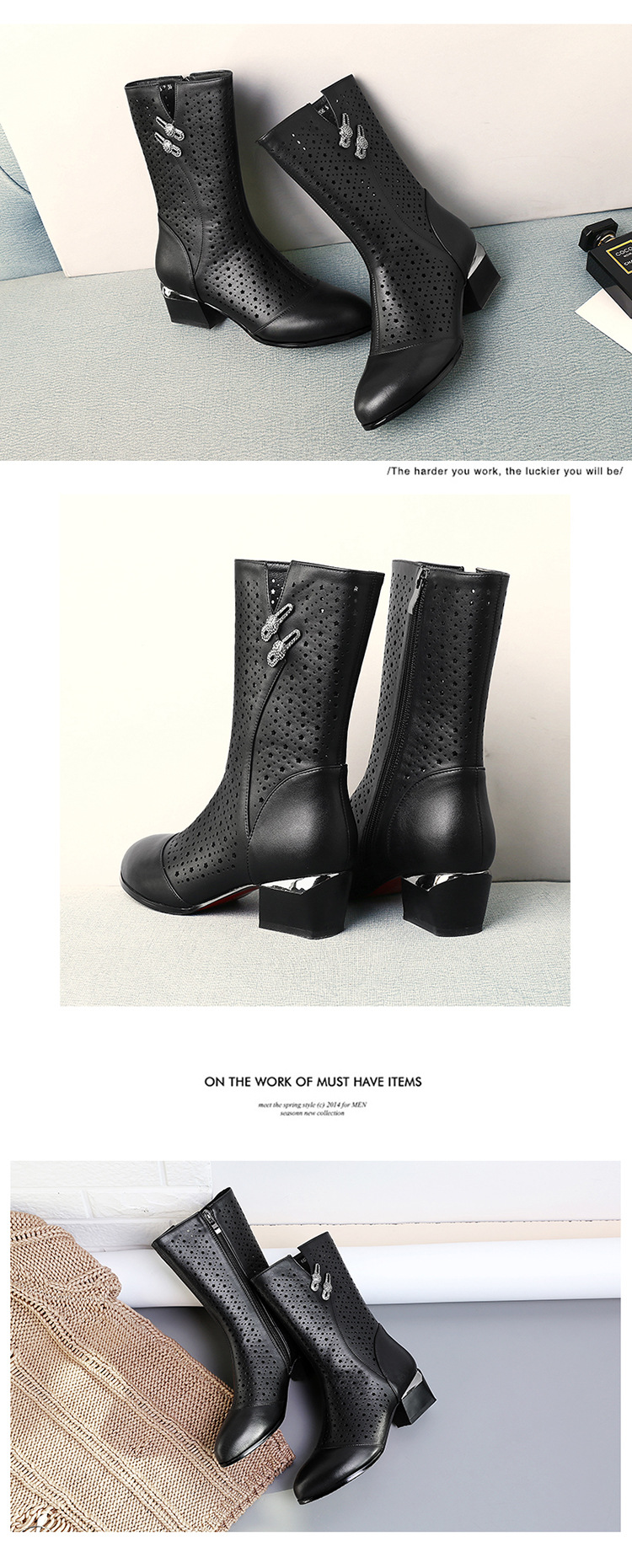 Bottes femme en En cuir - Ref 3355266 Image 16