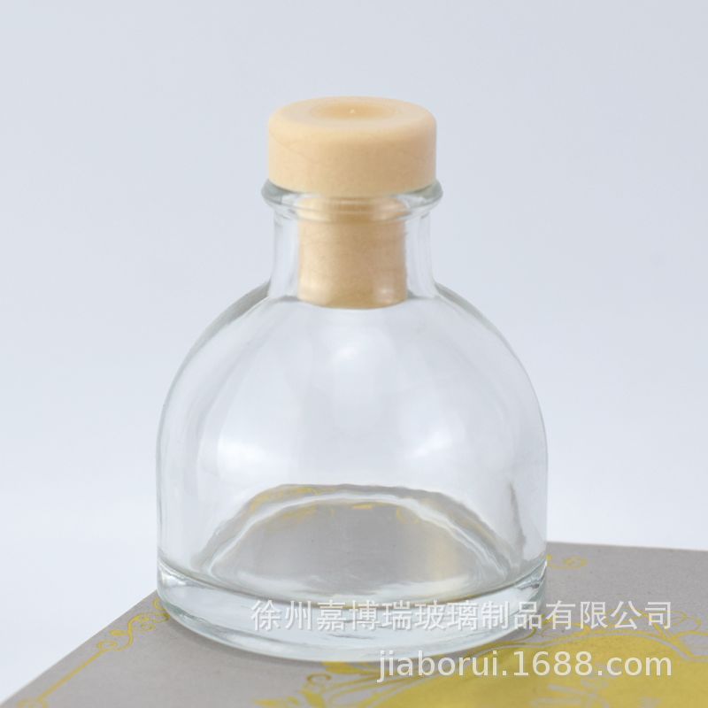 厂家批发50ml半圆形香薰瓶无火精油瓶除臭瓶香水玻璃瓶