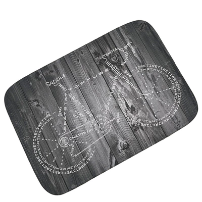 Avtomobil döşəmə paspasları – Door Mat Absorbent Non-slip - board-bicycle-floor-mat-4060cm