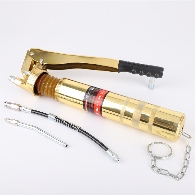 链条黄油枪 货车挖掘机手动单压双压杆重型牛油枪高压自吸黄油枪