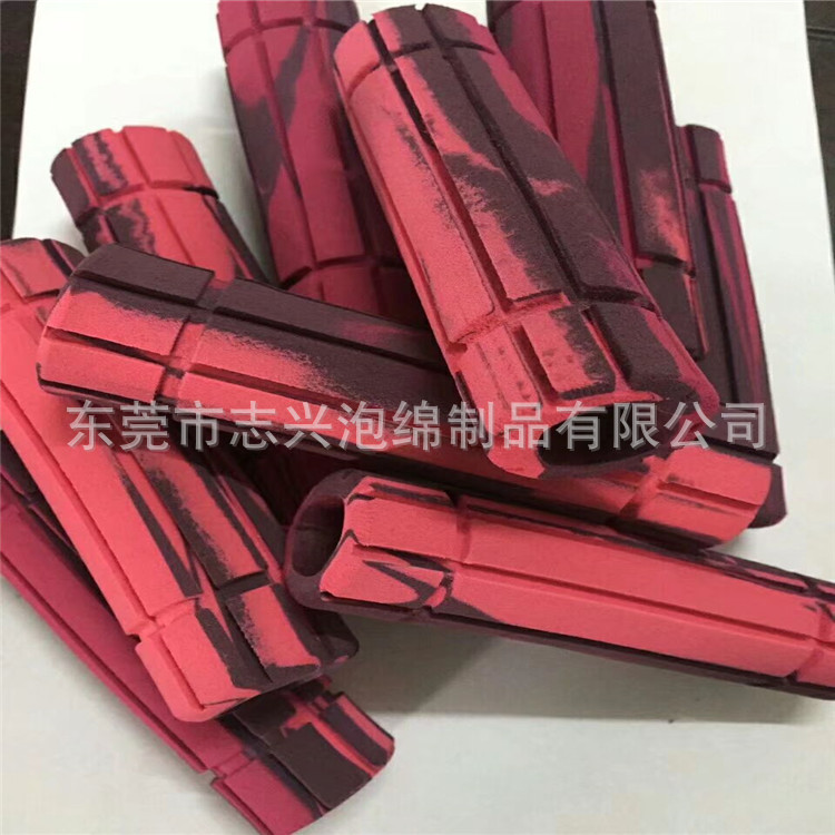 NBR钢管护套海绵把套耐磨损减震多用途防撞橡胶发泡管 彩色泡沫管