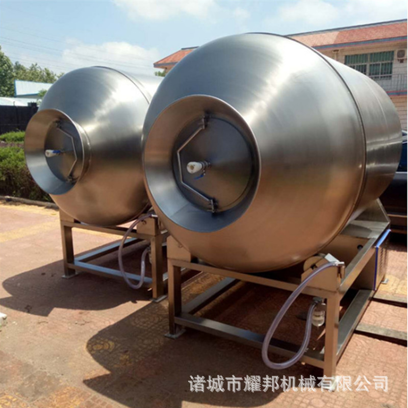 牛羊肉真空滚揉腌制机 淀粉调味料肉块滚揉机 变频真空滚揉机