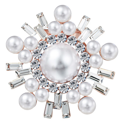 Korean Edition high-grade crystal Sternum Versatile Snowflake Scarf buckle Brooch Dual use Accessories wholesale