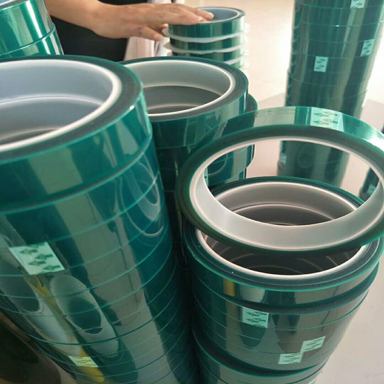 苏州绿色硅胶带 透明高温喷漆胶带 黄膜PET胶带 单面硅胶带模切