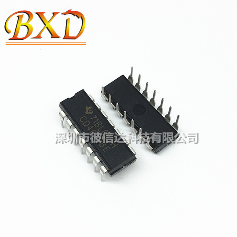 BE DIP-14 直插 双4输入与非门 逆变器芯片