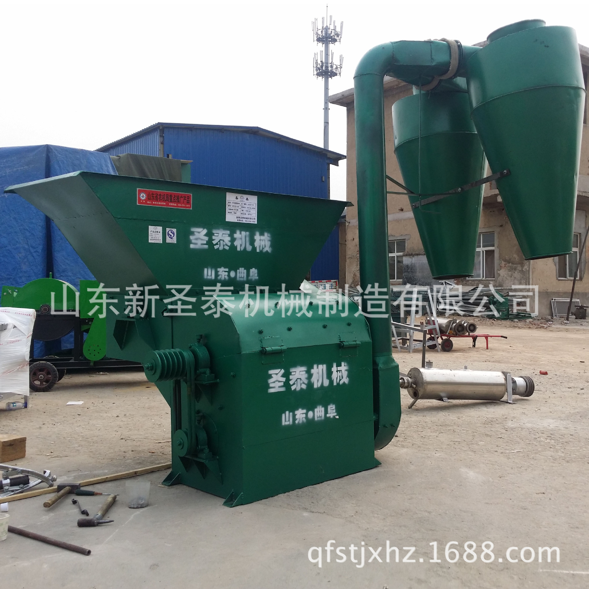 大产量玉米芯粉碎机 可拖拉机带动的饲料粉碎机 饲料加工设备