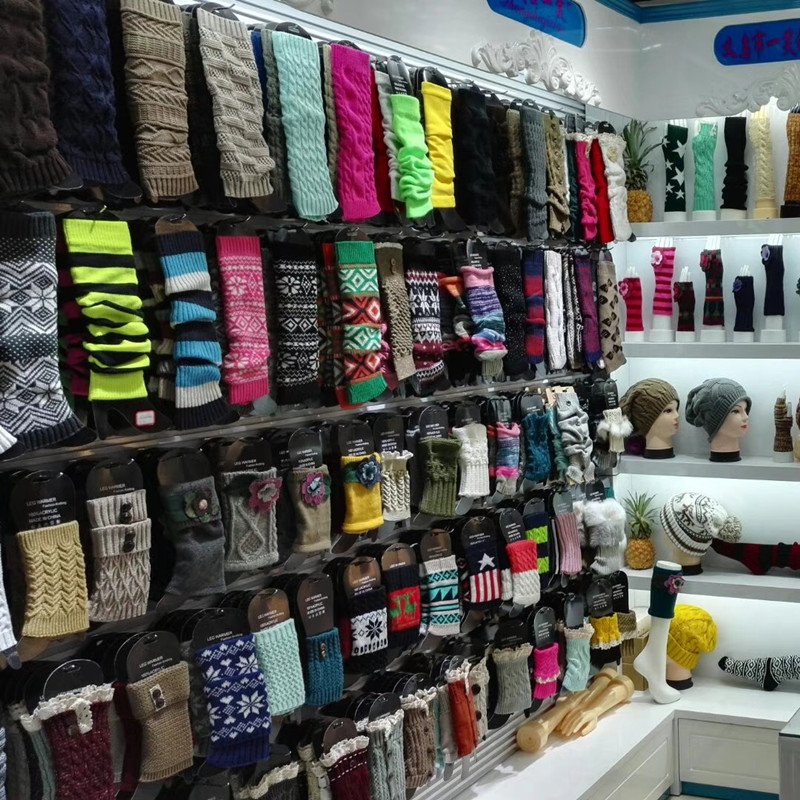 定制帽子圍巾手套襪套小單快返秋冬保暖加絨毛線帽堆堆襪廠家直銷