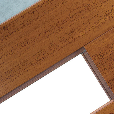 实木地板番龙眼实木地板柚木色地板客厅卧室复古环保|ru