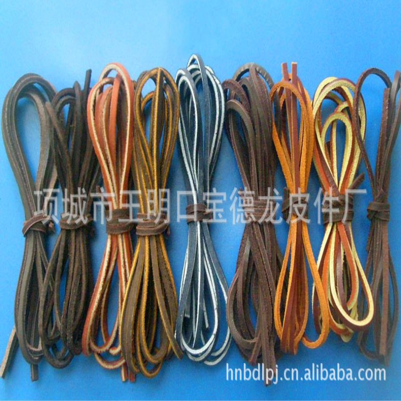 饰品配件牛皮绳方形 牛皮圆绳各种环保牛皮绳牛皮鞋带diy饰品