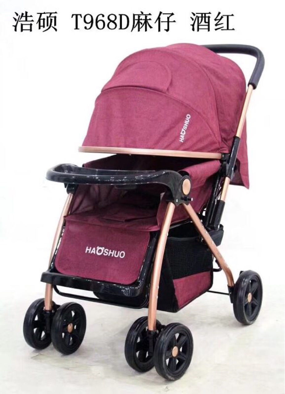 小阿龙968D麻仔婴儿手推车双向可坐可躺超轻便便携折叠小孩四|ru