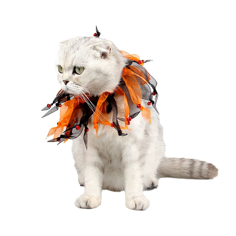 JiZaizi рождественские товары для домашних животных Хэллоуин КОШАЧИЙ НОС Амазонка Пасхальный воротник колокольчик шарф ювелирные изделия