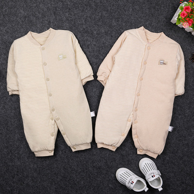 Manufactor Direct selling Baby equipment 0-1 baby Conjoined Romper Newborn Cotton baby Climbing clothes coat