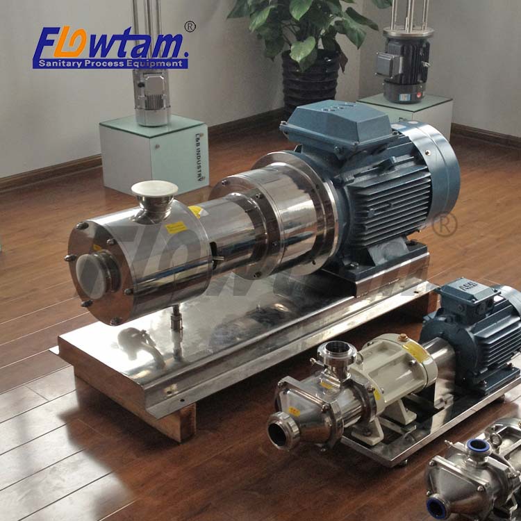 不锈钢卫生级高速剪切泵 管线式均质混合三级乳化泵厂家