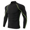 Sports demi-season elastic T-shirt for gym, quick dry sweatshirt, long sleeve, for running