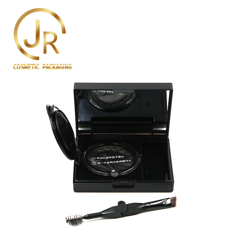 厂家直销气垫染眉膏盒 带毛刷 空白无印刷现货供应