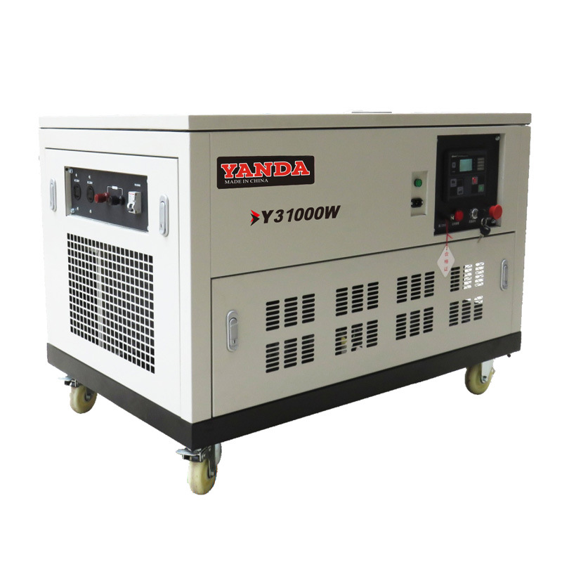 重庆颜达/YANDA汽油发电机组三相25kw30kw风冷全铜四缸大型发电机