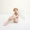 Fuchsia fairy doll, transport, decorations, resin, jewelry