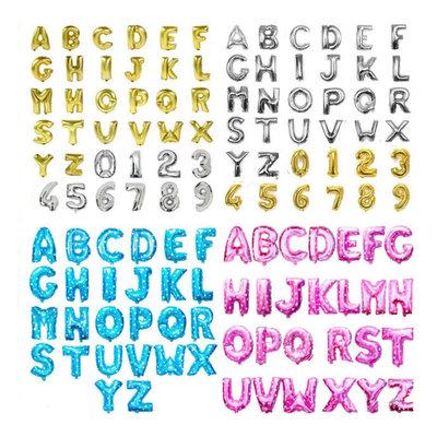 16 trumpet Alphabet Aluminum balloon birthday decorate Site arrangement Wedding celebration TaoBao Seller Explosive money Best Sellers