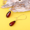 Northern Europe natural Blood Perot fashion Trendsetter Earrings Baltic Sea Amber Europe and America style Earrings Manufacturers Specials