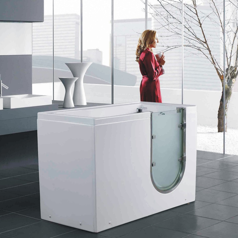 浴缸佛山厂家 方形小体积开门缸亚克力浴缸 老人缸泡澡缸家用X20